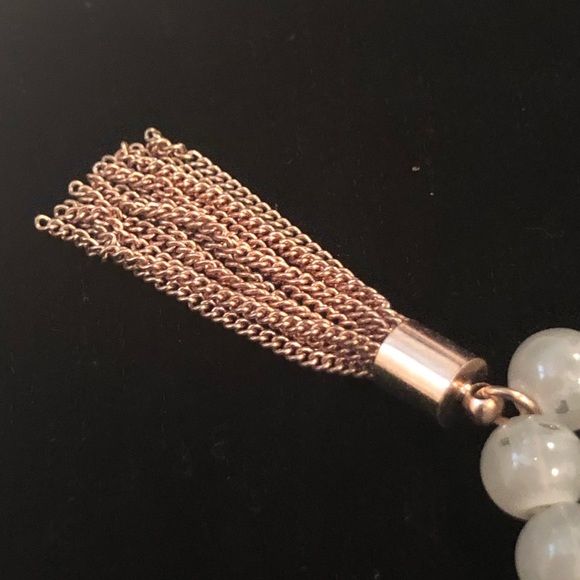 Stretch Beaded Bracelet Blue Multi One Size - Picture 5 of 6